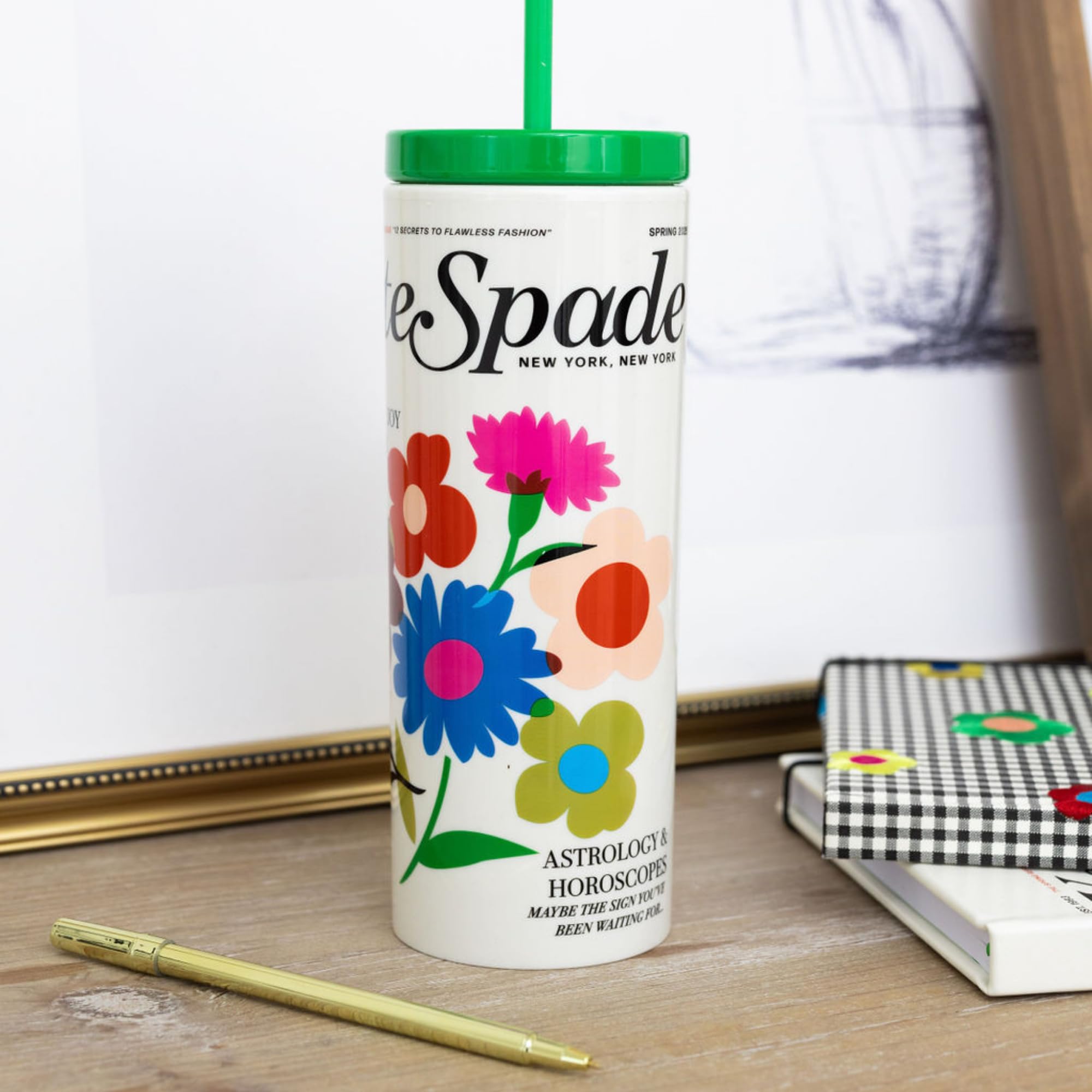 Amazon.com: kate spade new york Insulated Tumbler with Reusable
